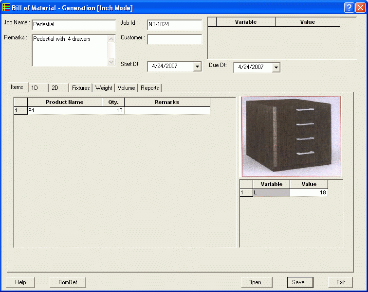 Screenshot for PLUS BOMGen 1.00