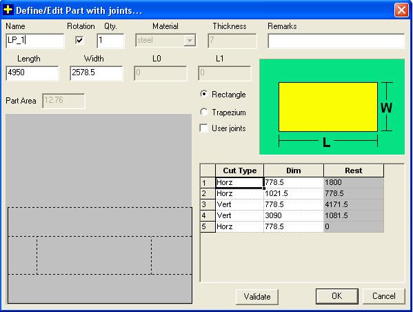  Large parts with joint : Insert Large Part