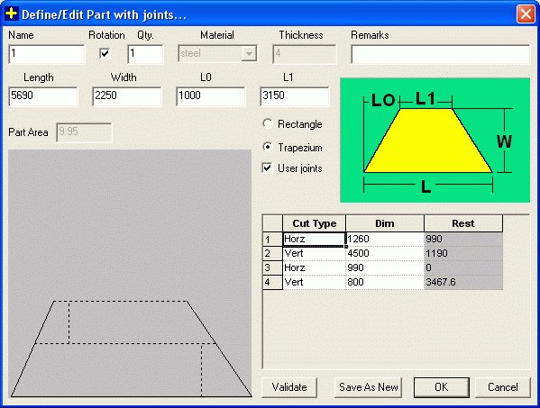 Joint or Splicing Norms in Large Parts : Edit Large Part With Joints