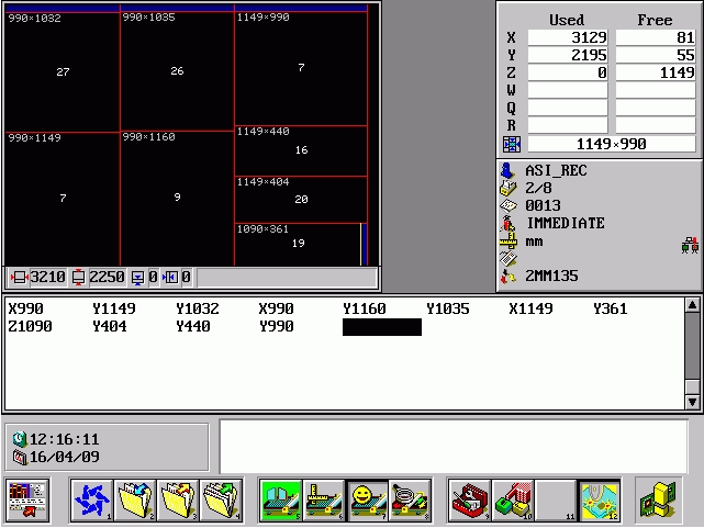 Layout details in BCMS