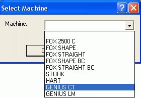 Selection of Machine