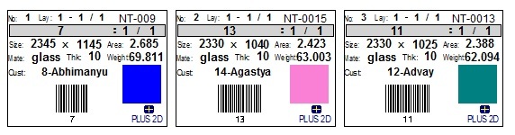 Label with Color code