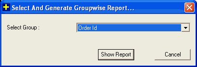 Group Report Dialog : Select Group and Show Report