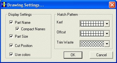 Nesting Software : Drawing Setting - PLUS 1D