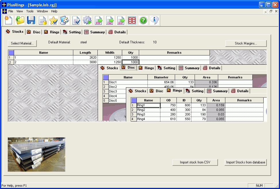 PLUS Rings : Rings Optimization Software